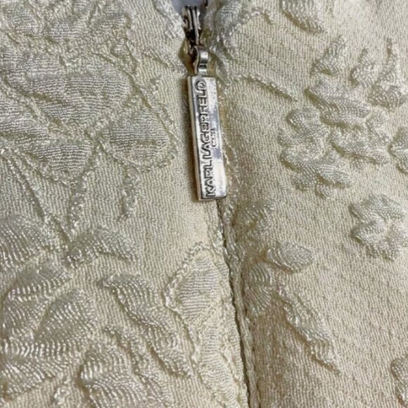 Brand New Karl Lagerfeld Fit & Flare Lace Sleeveless Dress - Picture 4 of 7